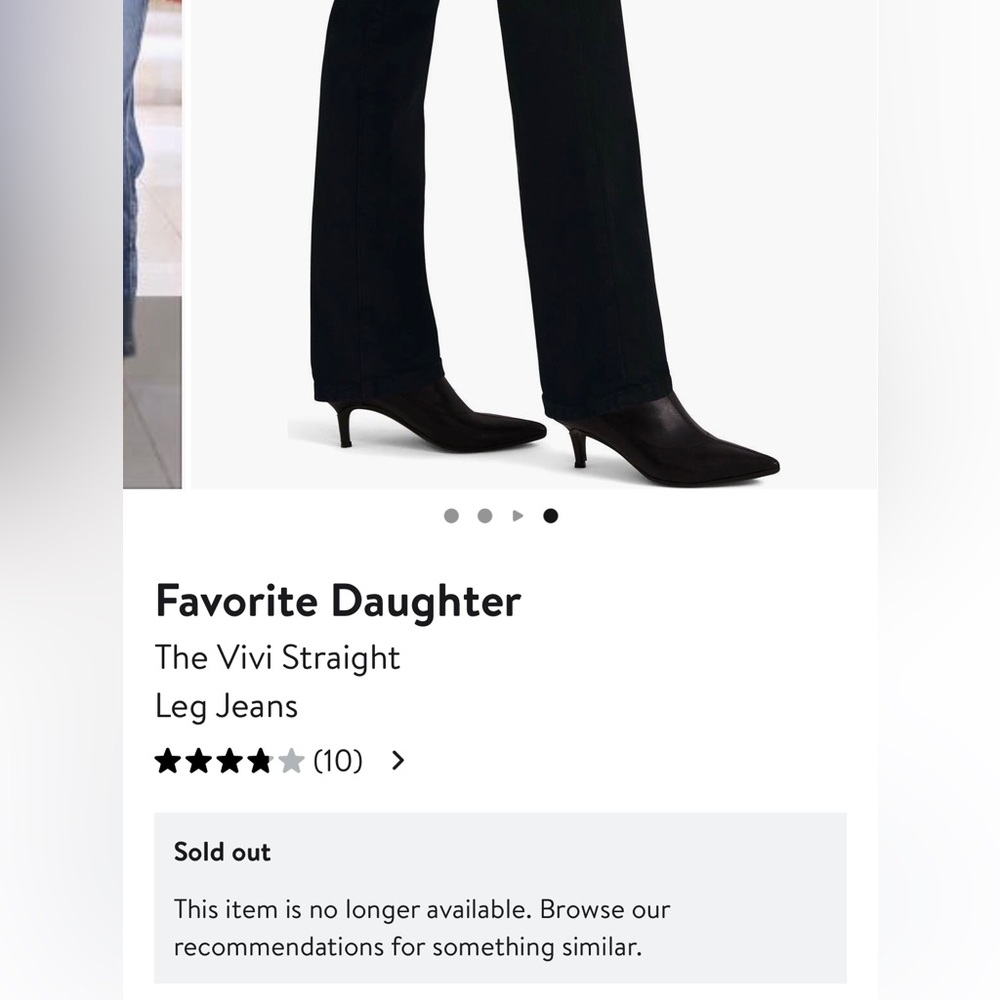 Favorite Daughter Vivi Straight Leg Jeans in color called Kingsley. - Picture 4 of 7